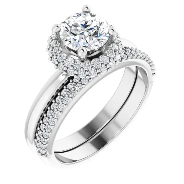 Halo-Style Engagement Ring